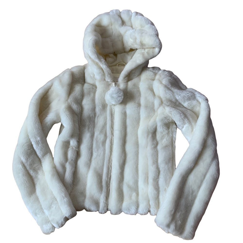 Fairweather Faux Fur Zip up Jacket with hood